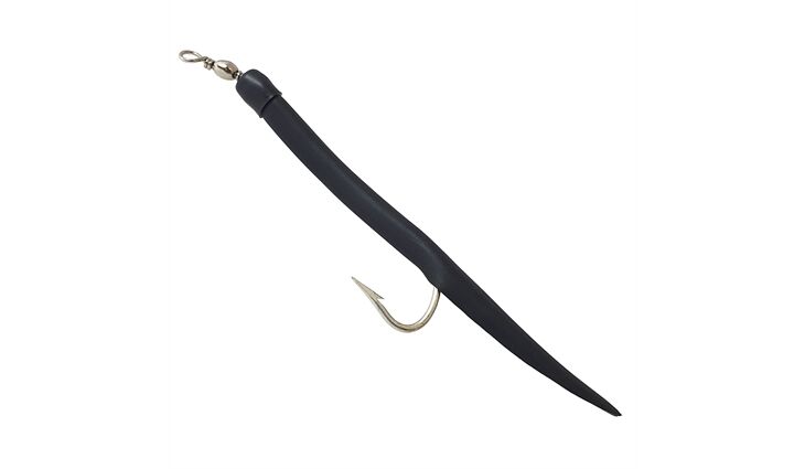 Solvkroken Gummimakk Mustad Original schwarz 8/0