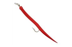 Solvkroken Gummimakk Mustad Original rot 6/0