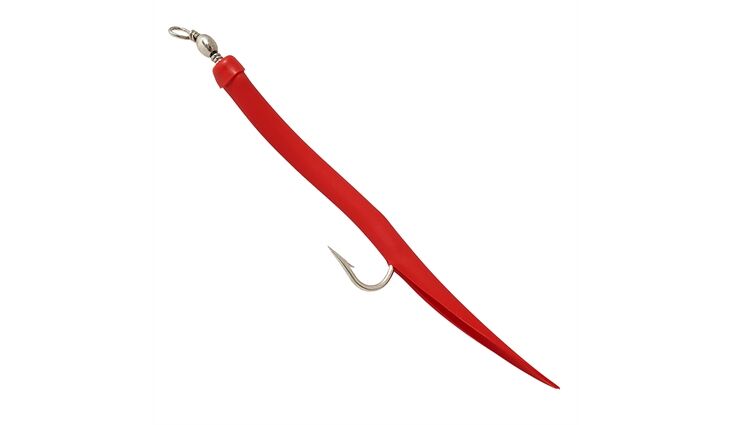 Solvkroken Gummimakk Mustad Original rot 6/0