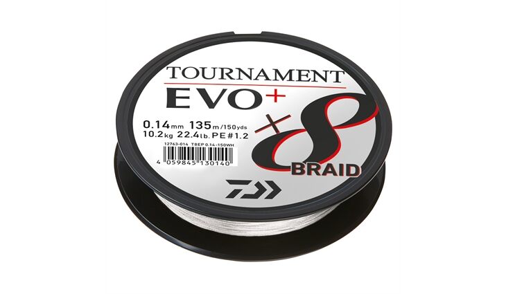 Daiwa Tournament X8 Braid EVO+ 270m WH 0.16mm