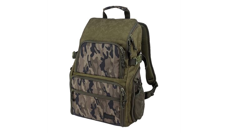 Spro DOUBLE CAMOU BACKPACK + 4 BOXES