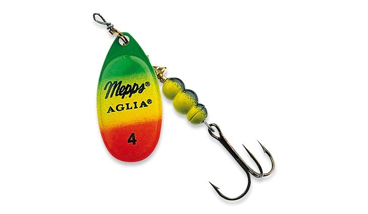 Mepps Aglia Tiger grün/gelb/rot Gr.1