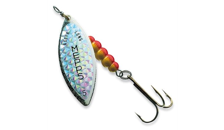 Mepps Aglia Longue Rainbo silber Gr.3