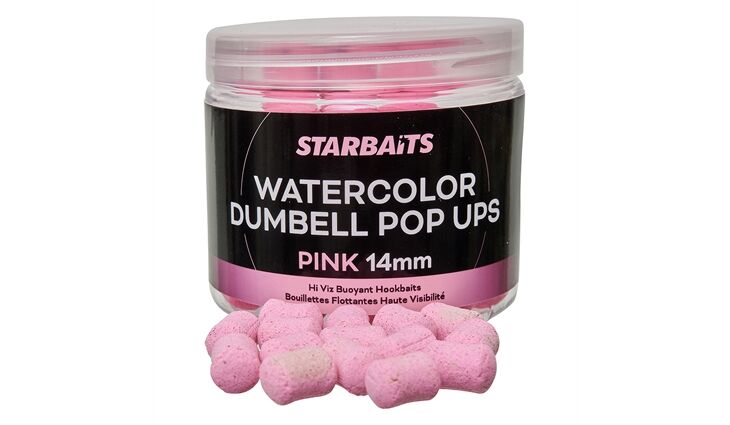 Starbaits WATERCOLOR DUMBELL POP UPS PINK 14MM