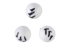 Balzer Lockperlen Weiß/Schwarz 10mm