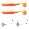 Balzer Shirasu Dorsch Gummi SET - Gelb-Orange 60+80g