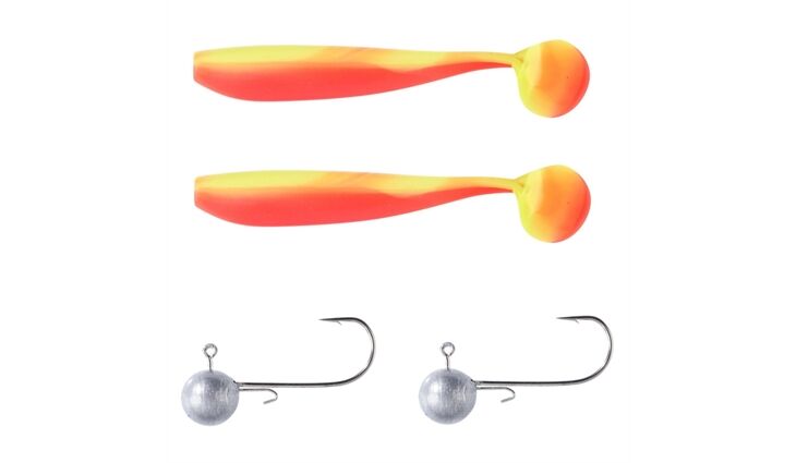 Balzer Shirasu Dorsch Gummi SET - Gelb-Orange 60+80g