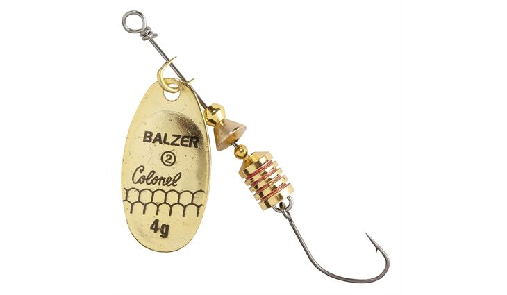 Balzer Colonel Spinner Einzelhaken Gold 3g