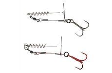 Savage Gear Carbon49 Corkscrew Stinger #1/0 23kg 2pcs