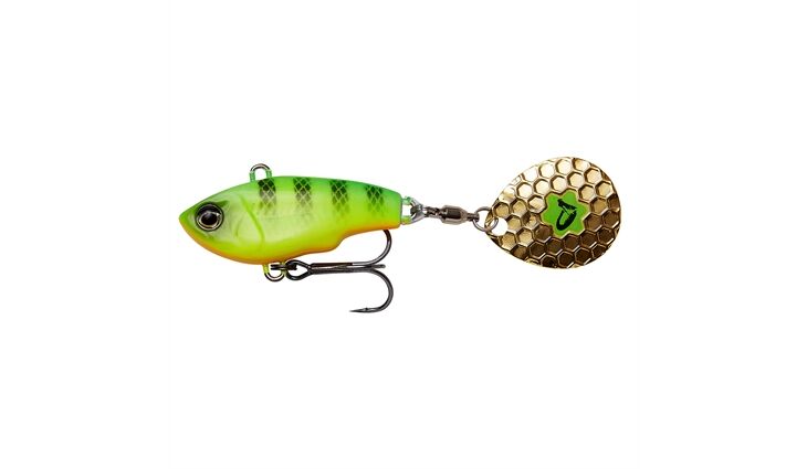 Savage Gear FAT TAIL SPIN 8CM 24G - FIRETIGER