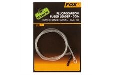 Fox Fluorocarbon Fused Leader - 30lb - Size 10 Kwik Ch