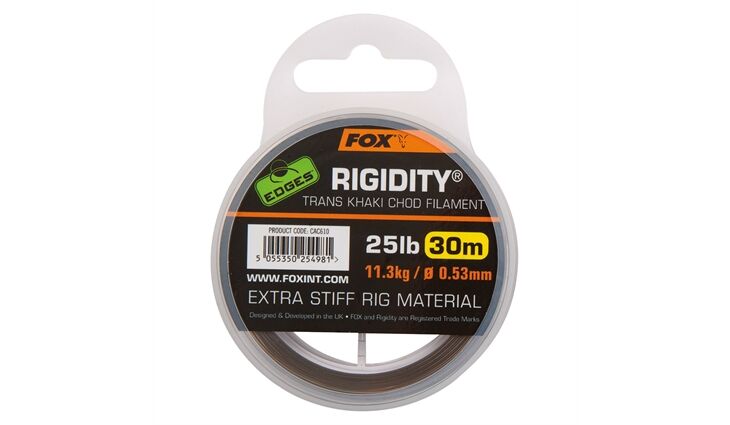 Fox Edges Rigidity Chod Filament 0.53mm 25lb 30m