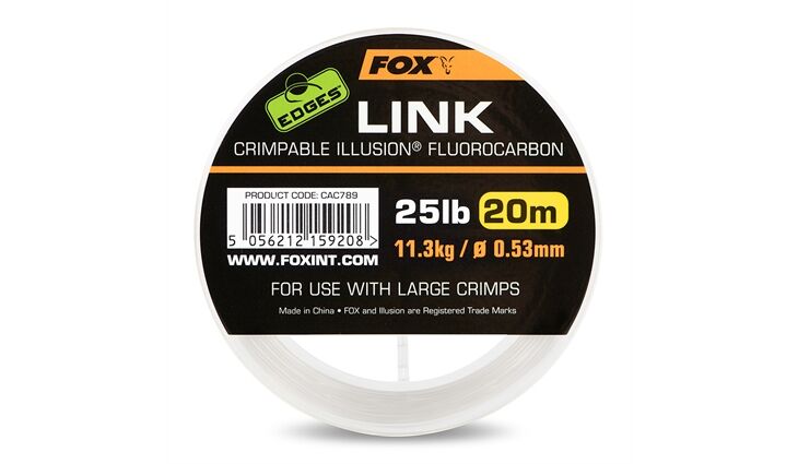Fox Edges Link Illusion Fluorocarbon 0.53mm/25lb 20m