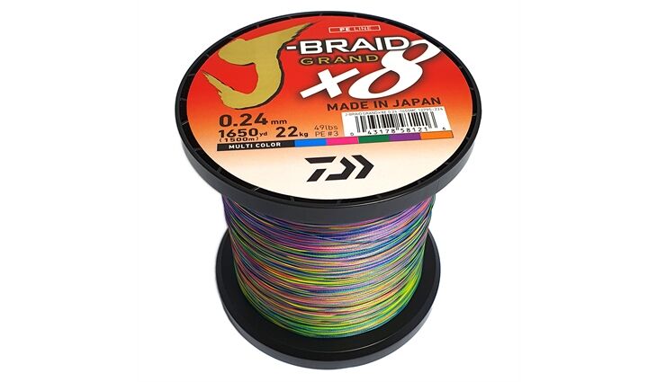 Daiwa J-Braid Grand X8 0.13mm 1500m Multicolor