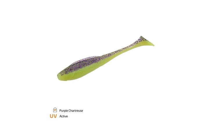 Zeck Fishing Barsch Alarm Sexy Swimmer 6cm Purple Chartreuse