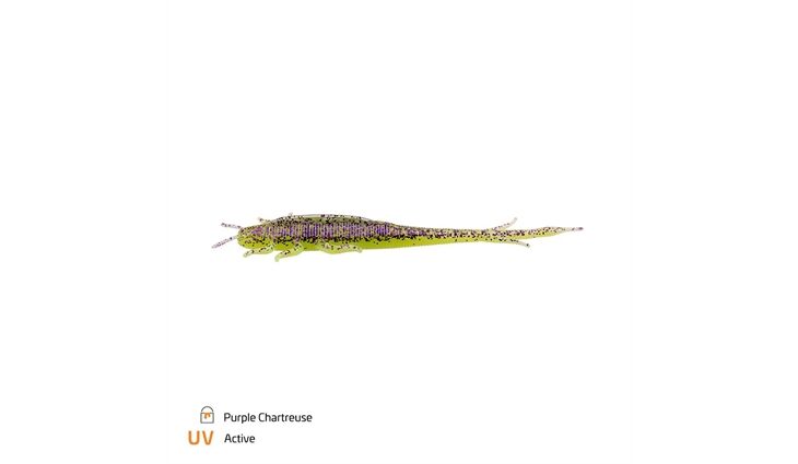 Zeck Fishing Barsch Alarm Shaky Sneaker 6cm Purple Chartreuse