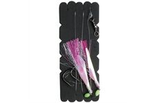 Fladen 2-Hook Deep Sea Rig 10/0 Circle Pink-Silber