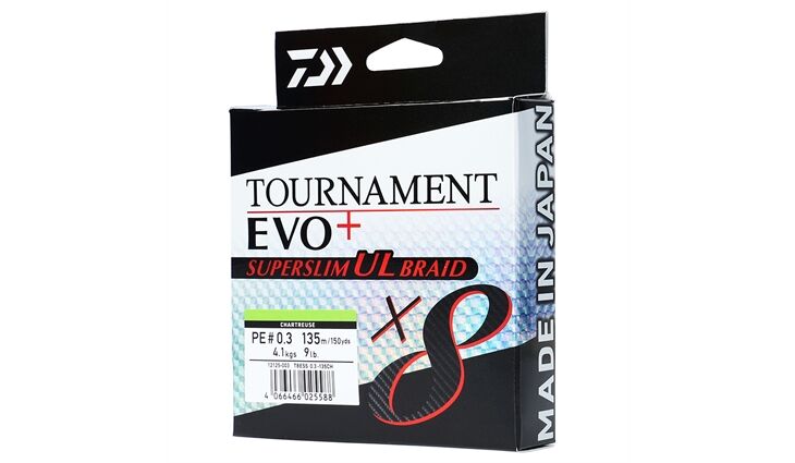 Daiwa Tournament EVO+ SUPER SLIM UL X8 Braid PE 0.3 135m