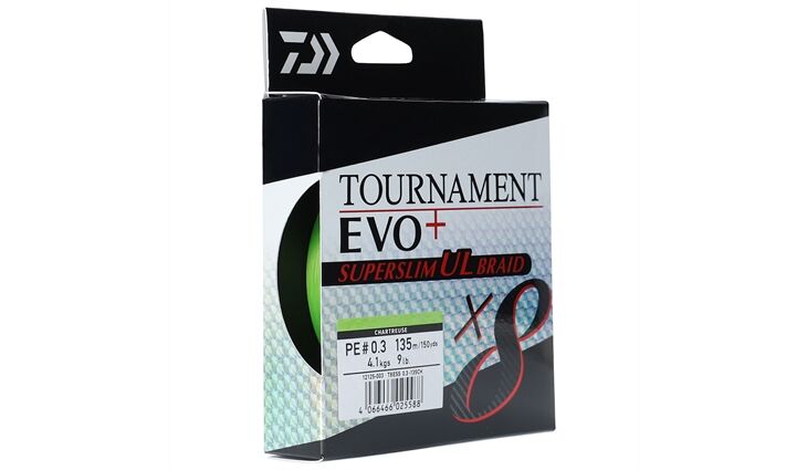 Daiwa Tournament EVO+ SUPER SLIM UL X8 Braid PE 0.3 135m