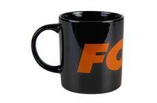 Fox Ceramic Mug Black Orange Logo