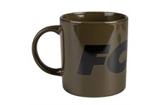 Fox Ceramic Mug Green Black Logo