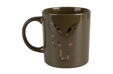Fox Ceramic Mug Green Camo Logo