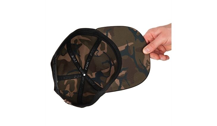 Fox Black/Camo Flat Peak Snapback Cap