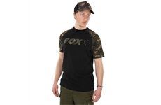 Fox Black / Camo Raglan T-Shirt - S