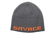 Savage Gear LOGO BEANIE - ROCK GREY/ORANGE