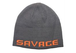 Savage Gear LOGO BEANIE - ROCK GREY/ORANGE
