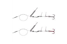 Savage Gear LINETHRU CORKSCREW RIG  40cm 22kg 1x Gr:1