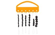 Balzer Gummistopper und Perlen Schwarz