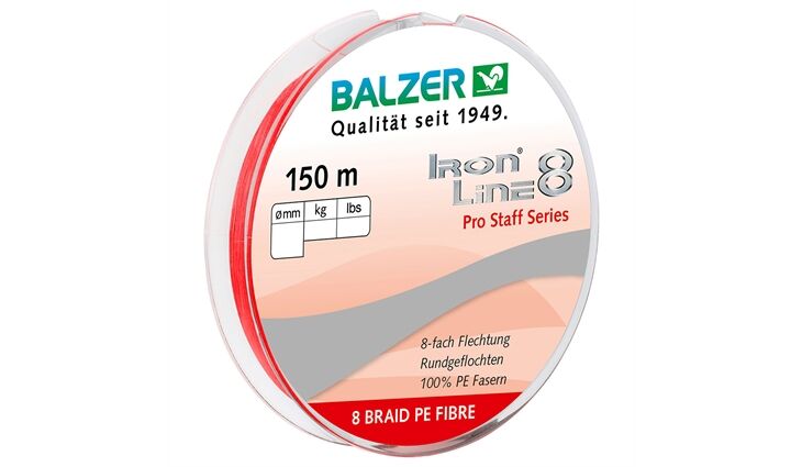 Balzer Iron Line 8 Rot 150m 0,18mm