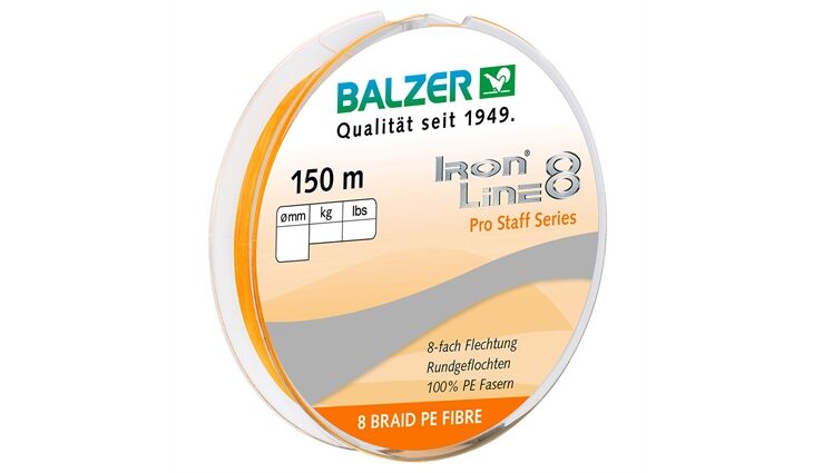 Balzer Iron Line 8 Orange 150m 0,08mm