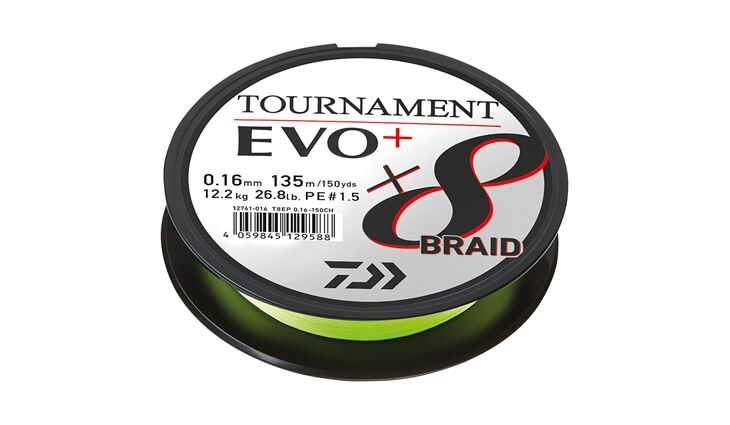 Daiwa Tournament X8 Braid EVO+ 900m CH 0,18mm