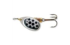 Mepps Aglia mit Punkten silber/schwarz