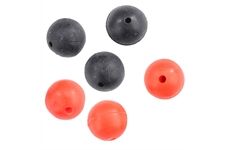 Balzer Gummiperlen rot-schwarz 8mm