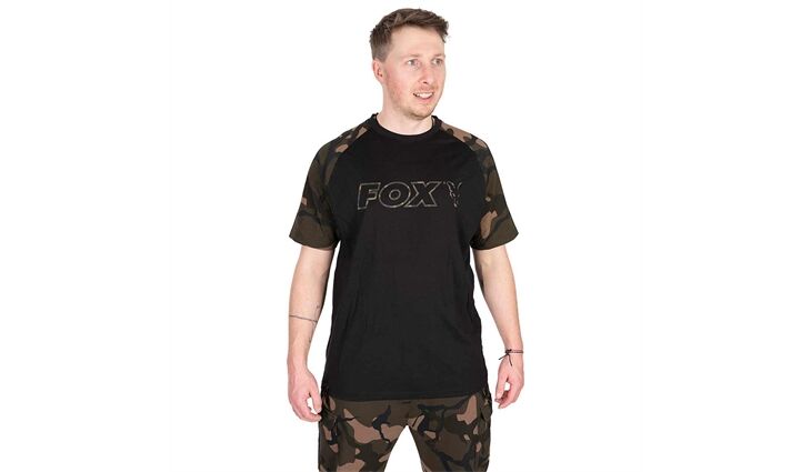 Fox Outline T-Shirt Black/Camo S