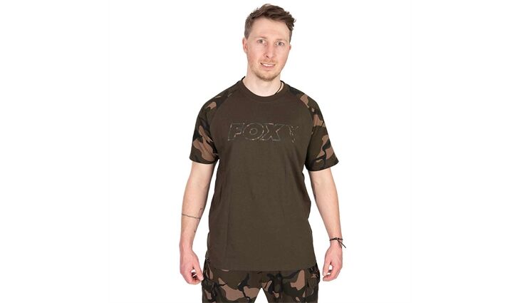 Fox Outline T-Shirt Khaki/Camo S