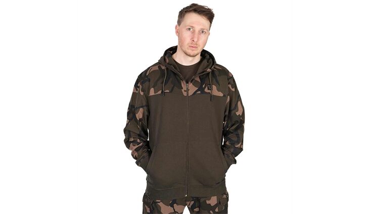 Fox LW Split Zip Hoody Khaki/Camo M