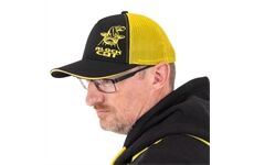 Black Cat Black and Yellow Trucker Cap