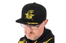 Black Cat Black Flat Peak Cap