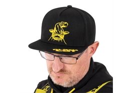 Black Cat Black Flat Peak Cap