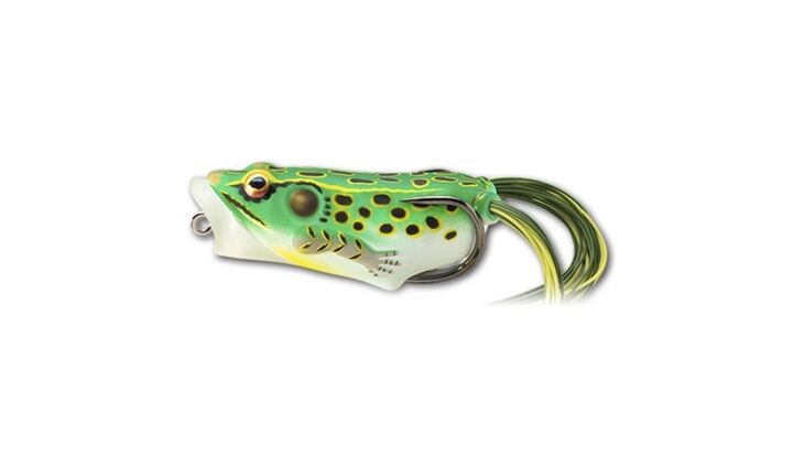 Live Target Hollow Body Frog Popper 55mm Floro Green/Yellow