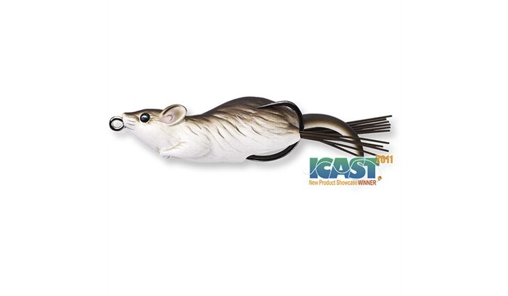 Live Target Hollow Body Mouse 60mm Brown/White