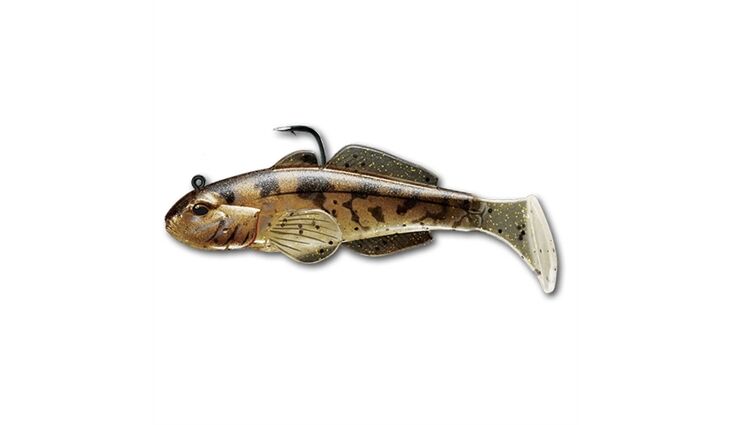 Live Target Goby Paddle Tail 80mm Natural/Bronze