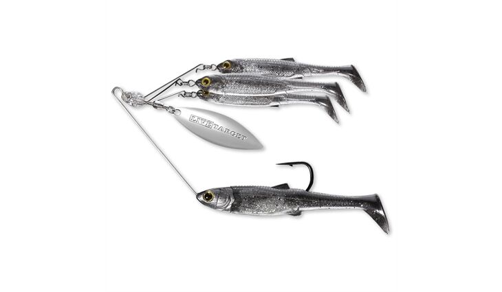 Live Target Baitball Spinner Rig M 11g Smoke/Silver