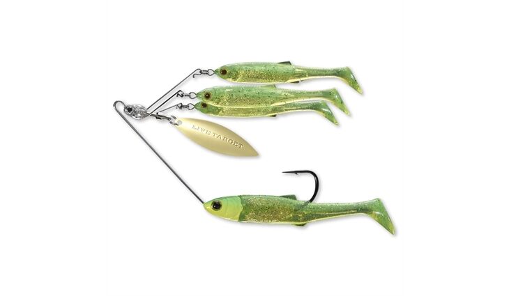 Live Target Baitball Spinner Rig M 11g Lime Chartreuse/Gold