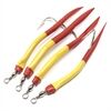 Solvkroken Gummimakk Mustad Original Rot-Gelb 10/0