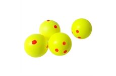 Dieter Eisele Lockperle rund 18mm gelb-rote Punkte